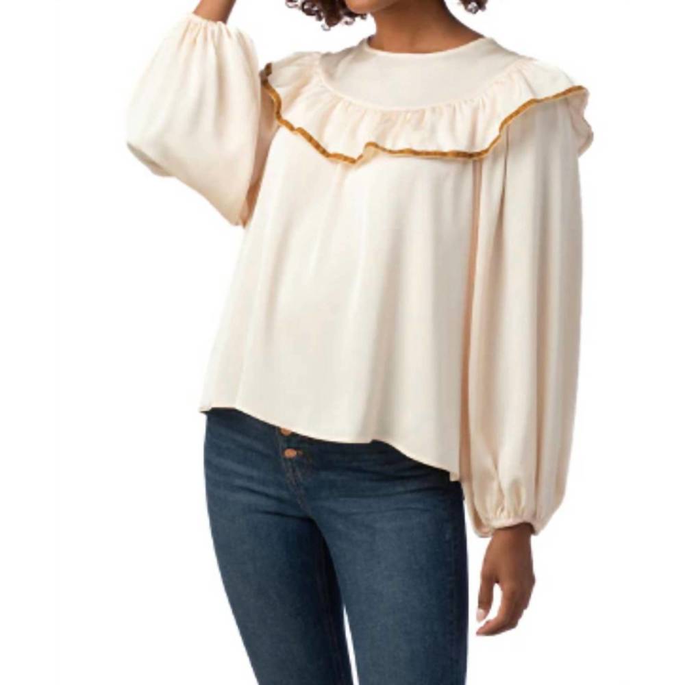 NEW CROSBY BY MOLLIE BURCH francine top in ivory - Picture 2 of 3